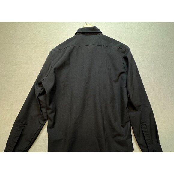 DSCP Quarterdeck Collection Mens Long Sleeve Dress Shirt 15.5-34SL Black Formal - Picture 10 of 11